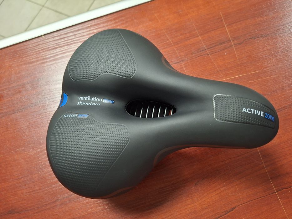 Siodełko rowerowe OSIGEI, żelowe siodełko rowerowe, szerokie, miękkie