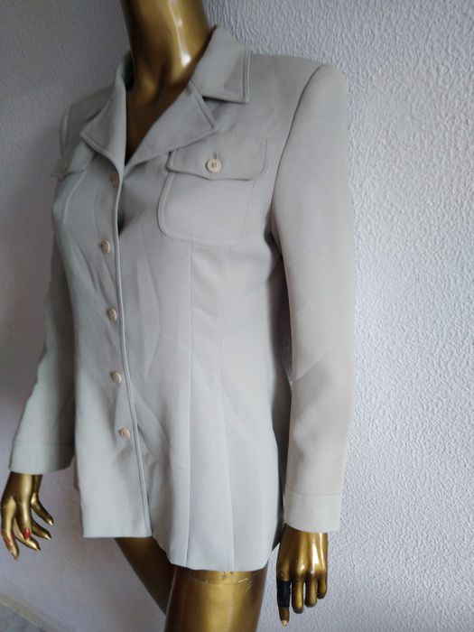 Casaco/Blazer Beje/Creme Lena Gabrielle New York S/8 (Ler Descrição)