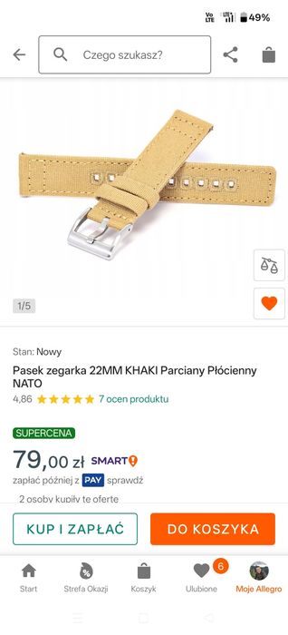 Pasek  Nato  22mm