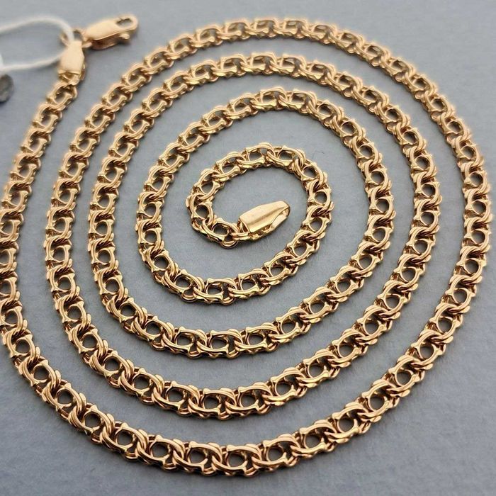 Срочно! Золотая Цепочка 8,95 гр 55 см Стильная Новая 585 пр Унисекс