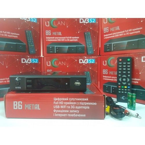 Спутниковый Mpeg4 ресивер тюнер приставка Uclan B6 Metal U2C Full HD