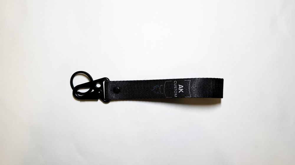 Smycz Brelok AK Custom | Czarna | Solidny Karabińczyk