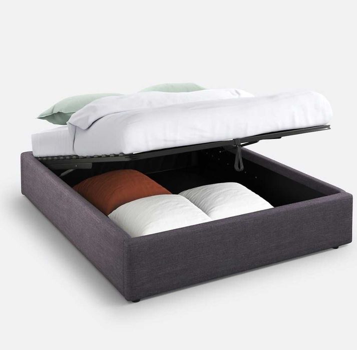 Cama de casal c arrumação ( novo ) por estrear