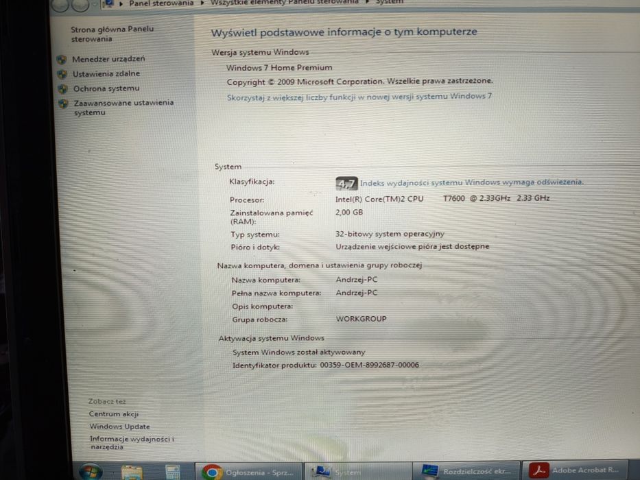 Komputer Mega okazja unikat Dell XPS M2010D