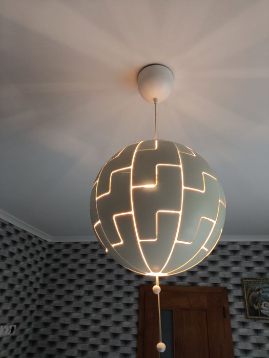 Lampa sufitowa wisząca Ikea ecru