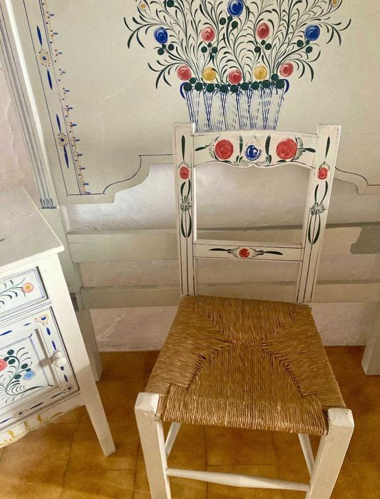 Magnífico conjunto de mobília de quarto tradicional alentejana - original