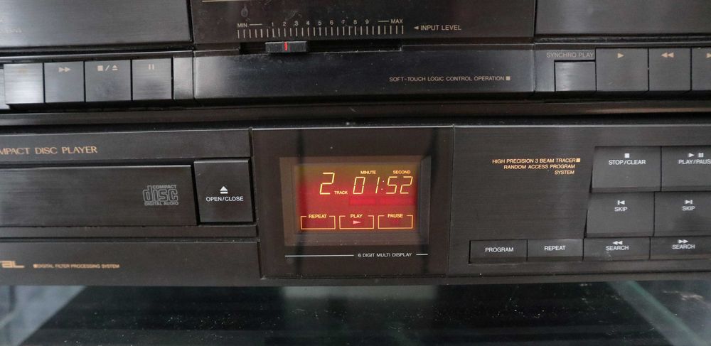 Стойка JVC  проигрыватель CD JVC  XL-V220 + Дека JVC  TD-W11 + Тюнер JVC  FX-33