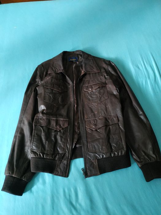 Casaco couro Zara