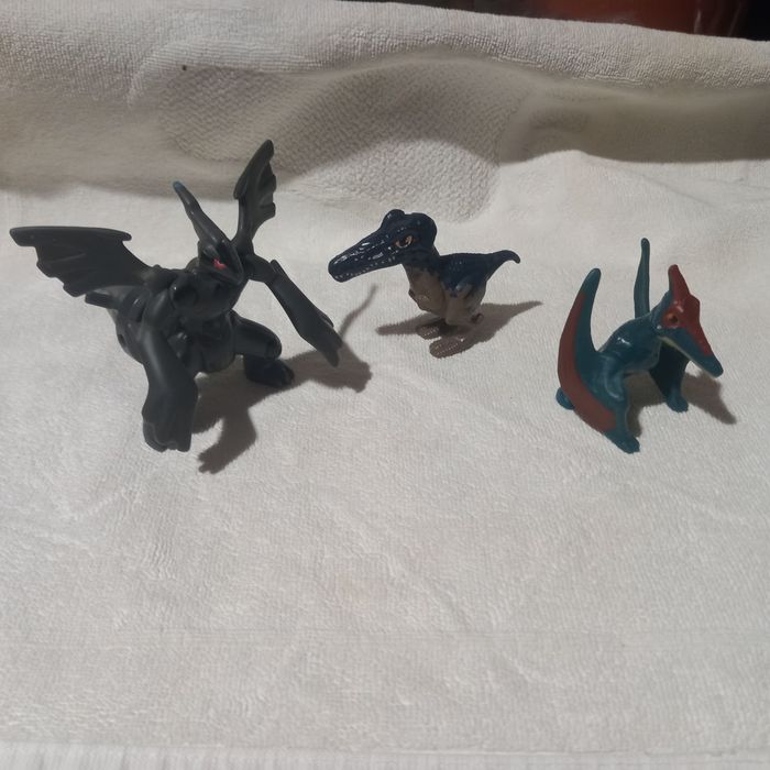 Игрушка дракон,  бу, комплект из трёх штук, и2