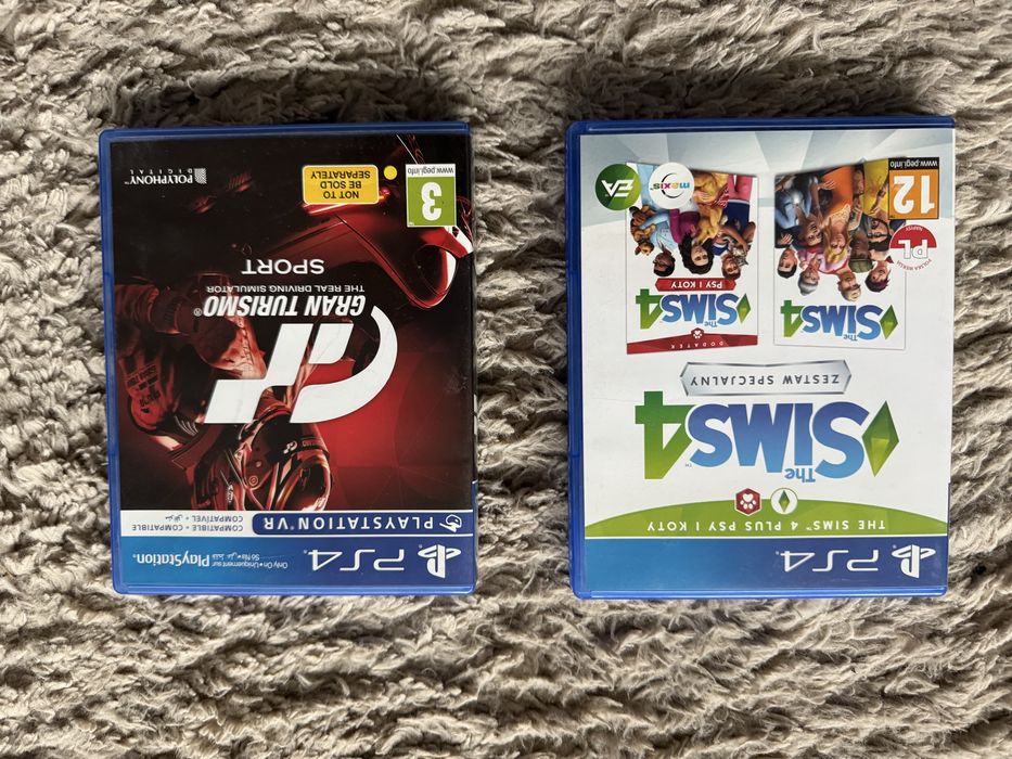 Sims 4 i Gran Turismo ps4 playstation gry stan bdb