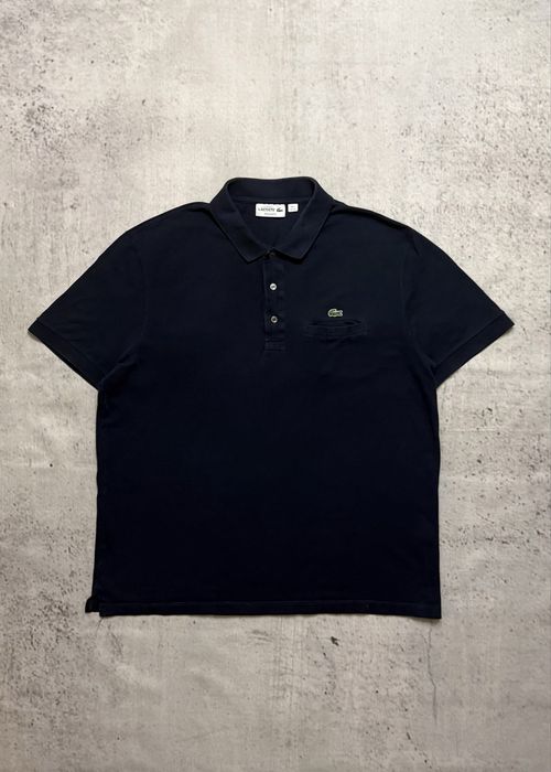 Оригінальна Lacoste чоловіча синя поло XL  в ідеальному стані