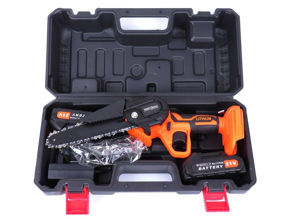 KRAFT&DELE Mini Piła Łańcuchowa Akumulatorowa Pilarka 6" 19cm KD10626