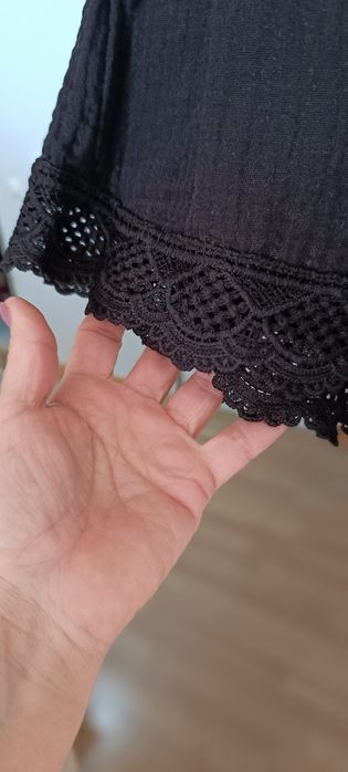 Calções pretos tamanho L. Usados. Shein