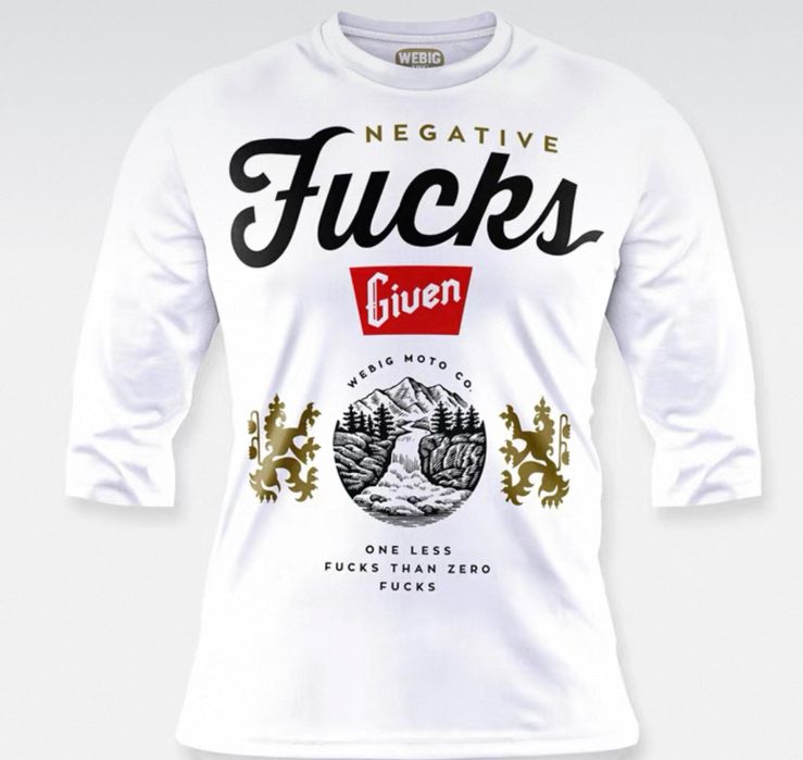 T-shirts espectaculares de manga comprida, Bud e etc