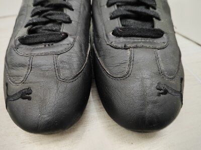 Кожаные кроссовки 100% кожа черные кроссовки унисекс оригинал от PUMA
