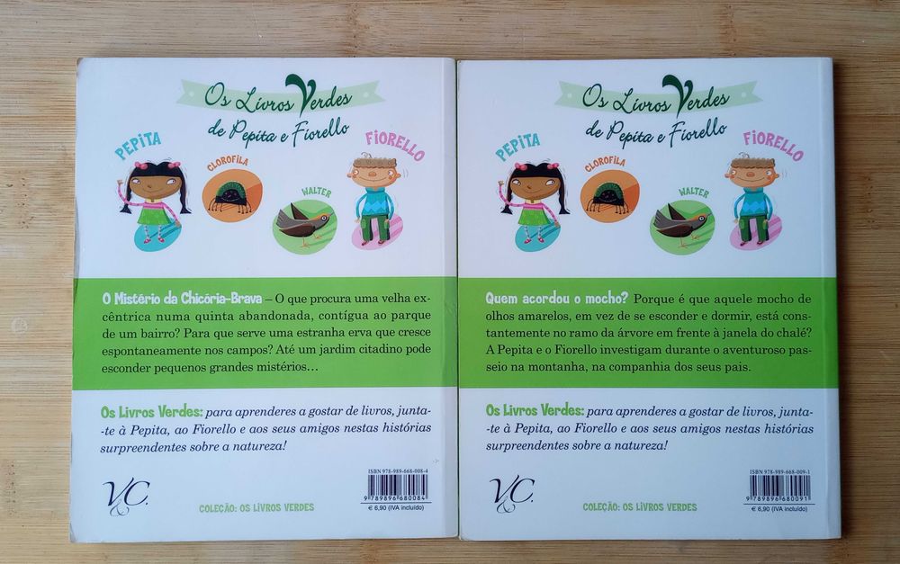 Os Livros Verdes de Pepita e Fiorello_ Livros Infantis