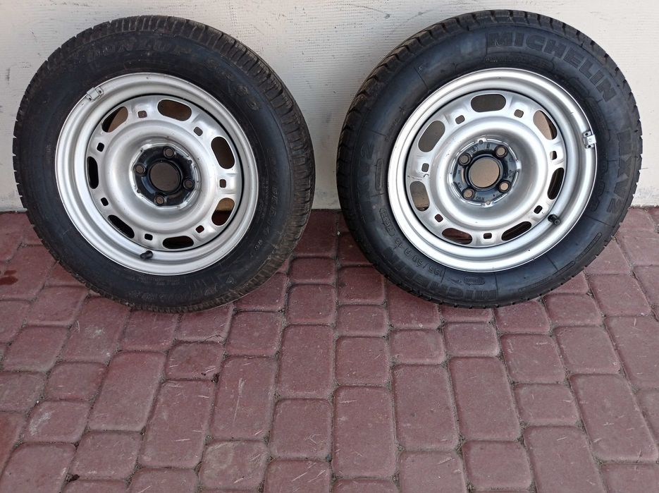 Koła 185/65R14 Dunlop SP65 + 190/60R14 Michelin MXV2