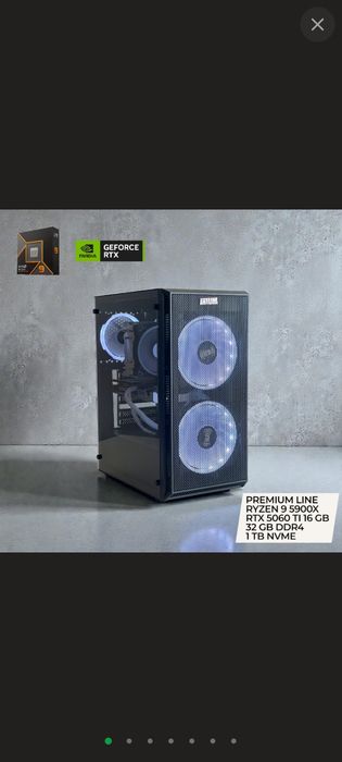 Ігровий пк, або робоча станція. Ryzen 9 5900X / RTX 5060 TI 16gb