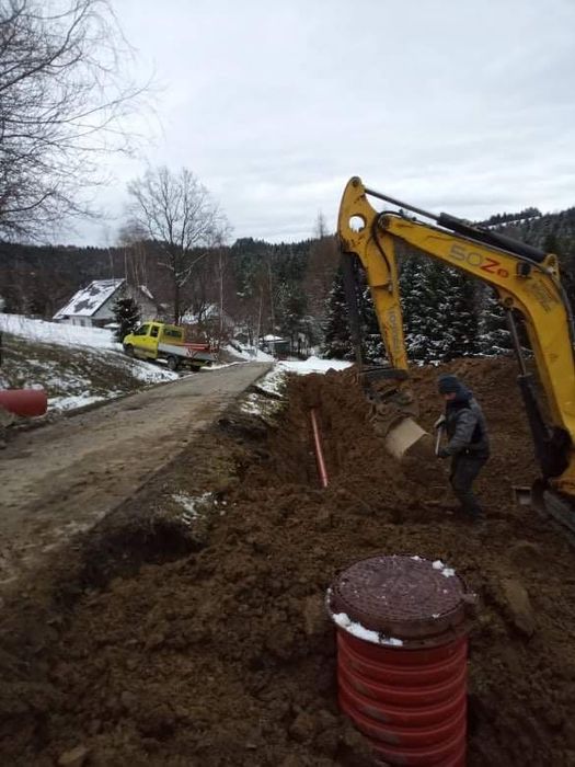 Usługi koparką, wyburzenia, kruszywa, roboty ziemne, kanalizacje