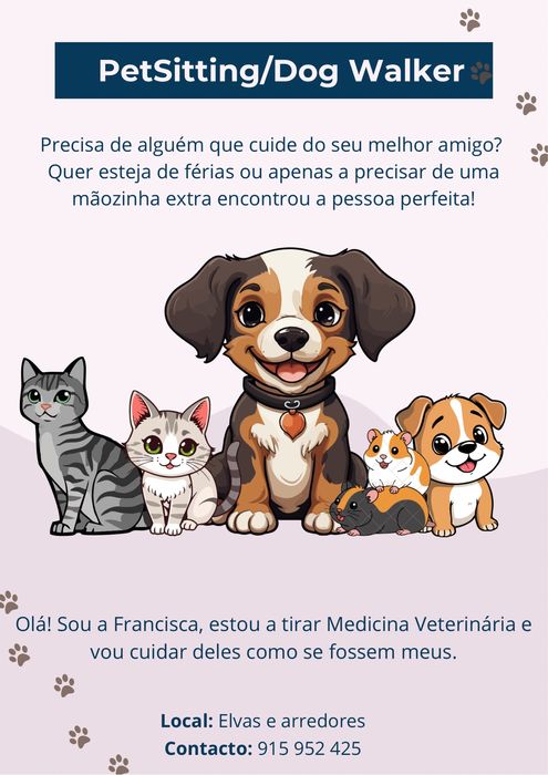 PetSitting/Dog Wlaker Elvas e Évora