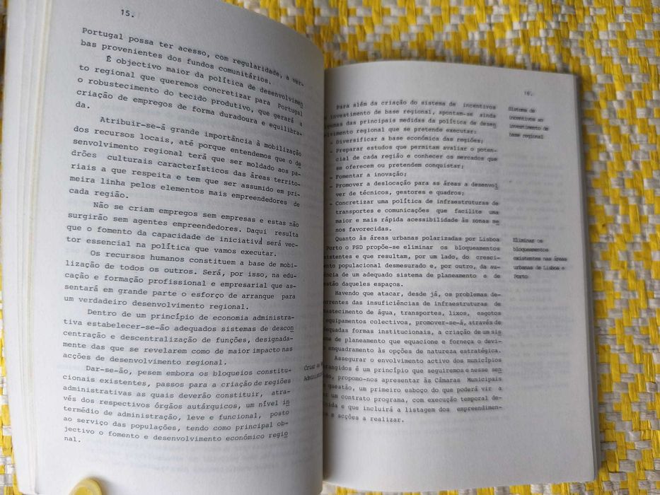 PSD -Eleições para a Assembleia da República - 1985 Programa Eleitoral do Governo