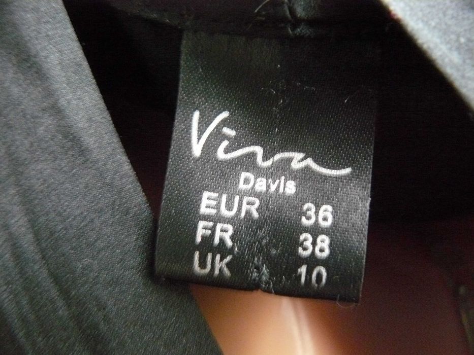 Viva Davis 100% jedwab silk kimono szlafrok czarny 36 38 koronka sexy!