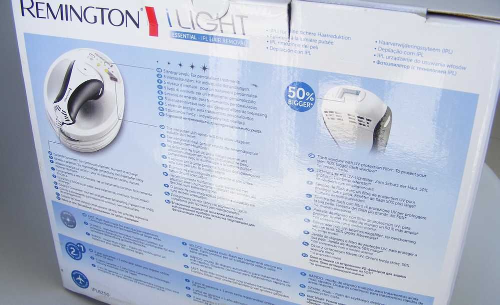 Depilator IPL Remington i-light IPL6250 oryginalne opakowanie