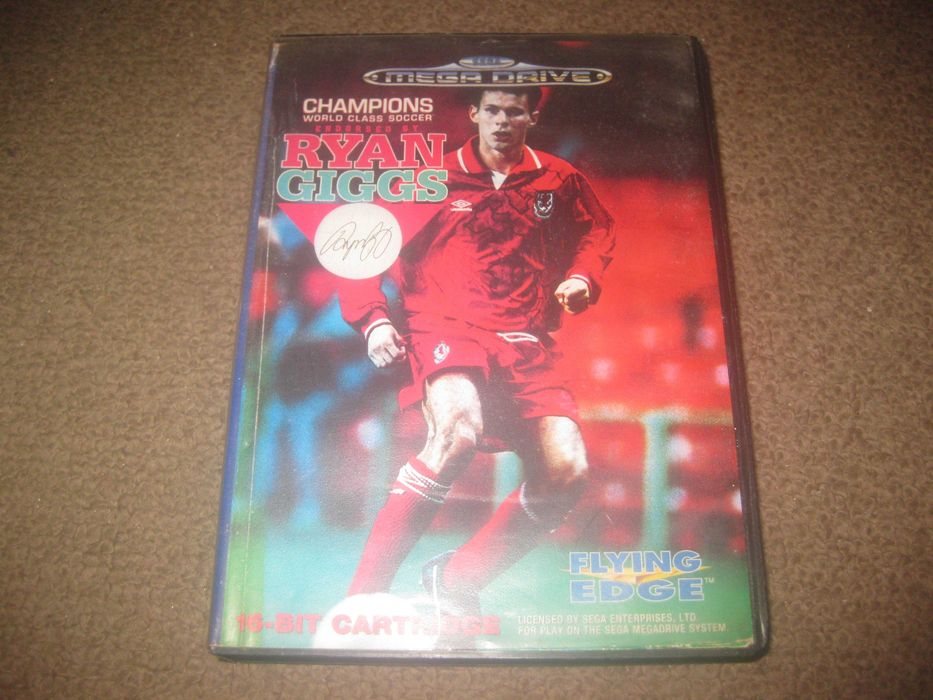 Jogo "Champions World Class Soccer Ryan Giggs" para Sega Mega Drive