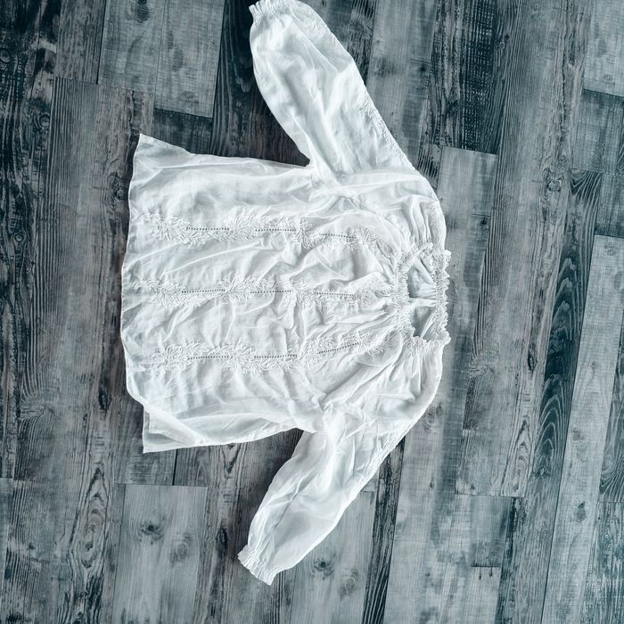 Вышиванка белая блузка, кофточка, рубашка  с мережкой на девочку 12, 13, 14, 15, 16 лет