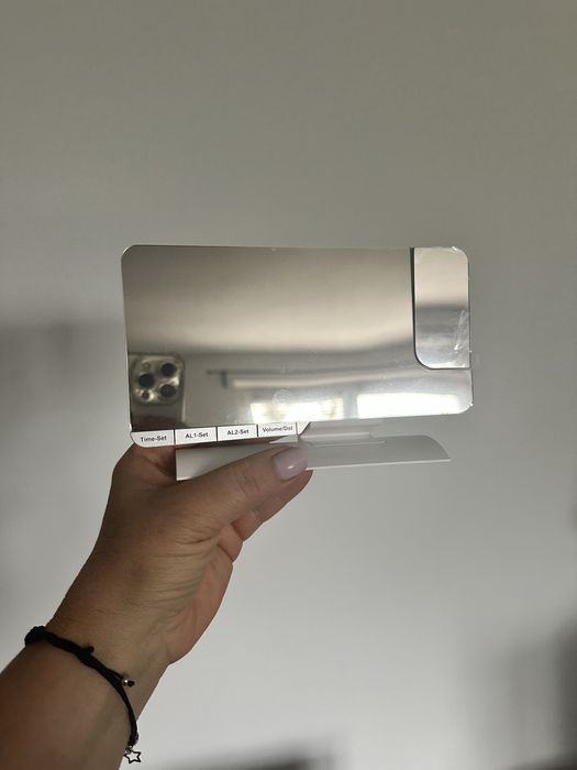 Budzik cyfrowy LED z projektorem EN8836-C lustrzany