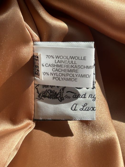 Wełniany wool wełna płaszcz trencz narzuta rozmiar L 40