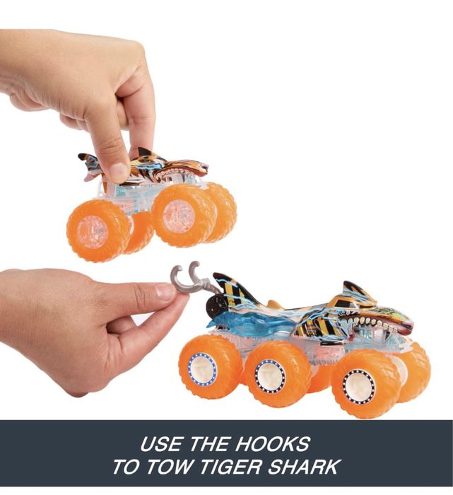 Набор грузовиков Monster Trucks Hot Wheels Mega-Wrex Tiger Shark
