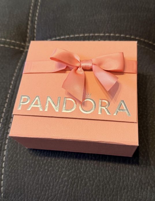 Naszyjnik srebrny damski Pandora Dwa Serca