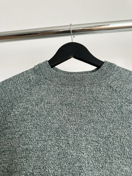 Zielony męski sweter melanżowy sweterek do pracy na codzień XS 44 H&M