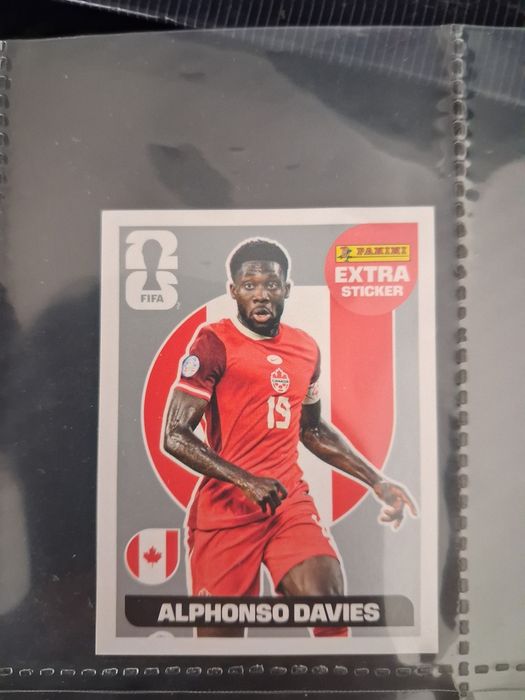 Panini Extra Sticker Alphonso Davies Prata – Mundial 2026
