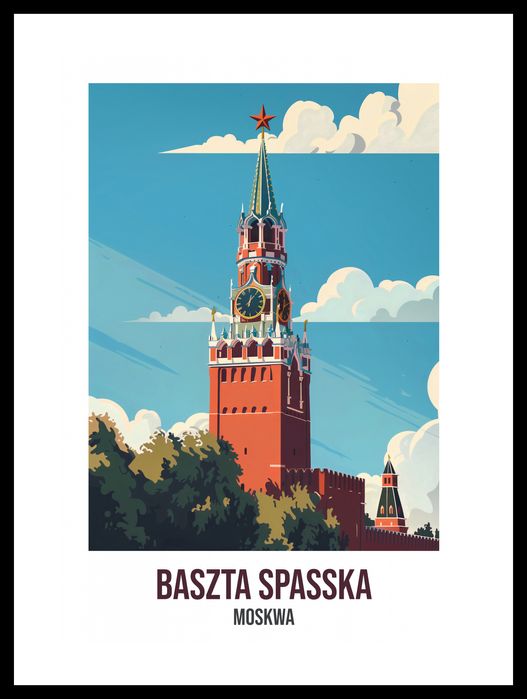 Plakat 29,7x42cm Baszta Spasska