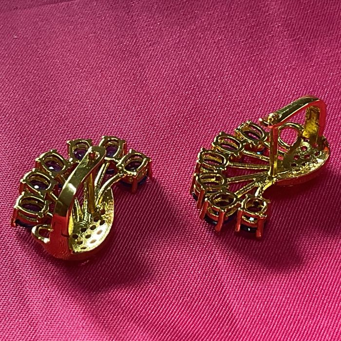 Brincos prata 925 tema faisões 2,5 cm