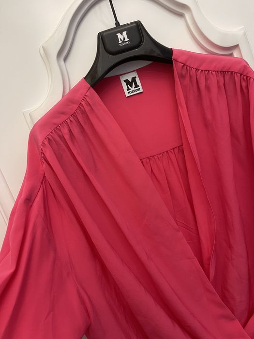 MISSONI piękna bluzka, fuksja, 100% jedwab
