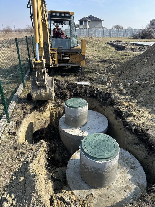 Септик під ключ, київська область, монтаж 1/2 дні, комуникации, кільця