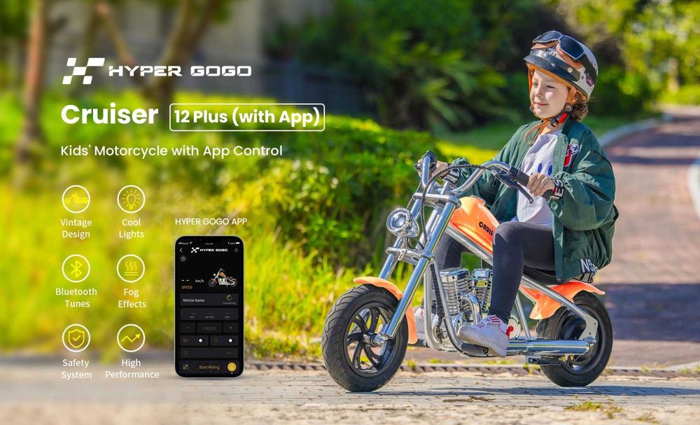 Mini Motorek Chopper Elekryczny ,Cruiser HYPER GOGO Plus  już od 3 lat