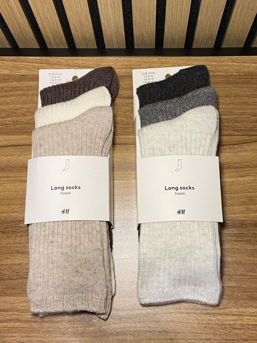 Набір довгих шкарпеток h&m з м’якої теплої суміші вовни