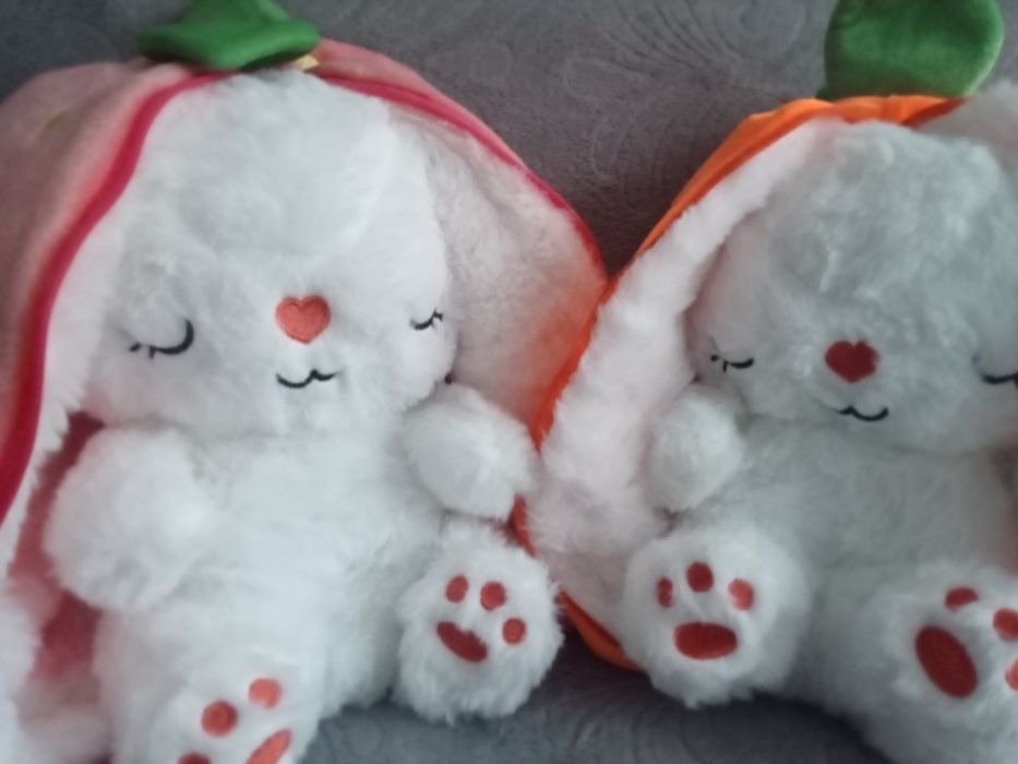 В НАЯВНОСТІ! М'яка іграшка нічник дихаючий зайчик, трансформується