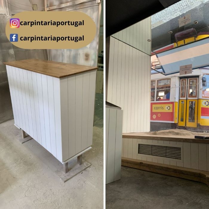 Mobiliário para espaço comercial e lojas