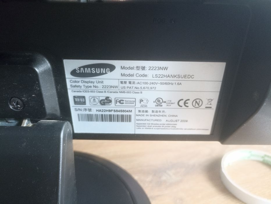 Монітор Samsung 2223NW