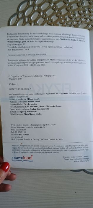 Podręcznik Fizyka 1