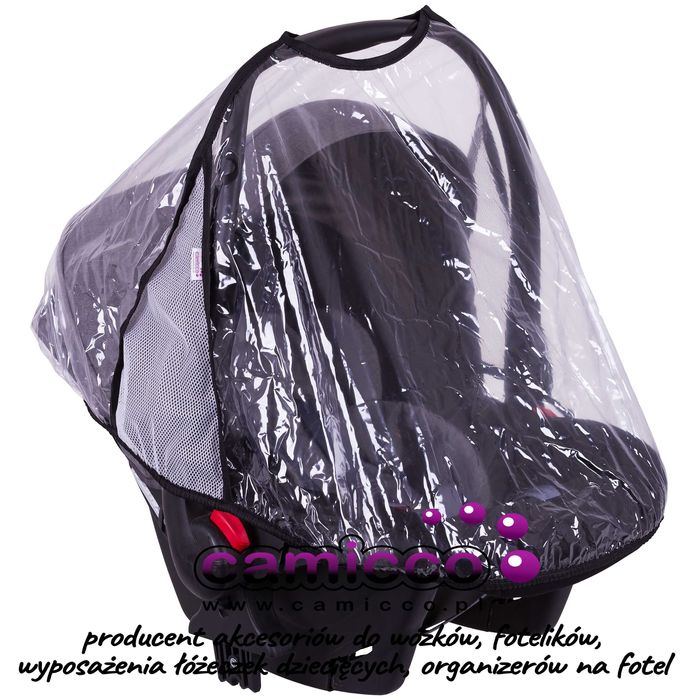 3 FOLIA PRZECIWDESZCZOWA FOTELIK do fotelików nosidełka nosidełko HIT