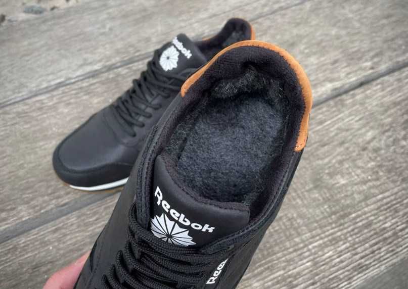 Чоловічі шкіряні зимові кросівки на вовні мужские кроссовки