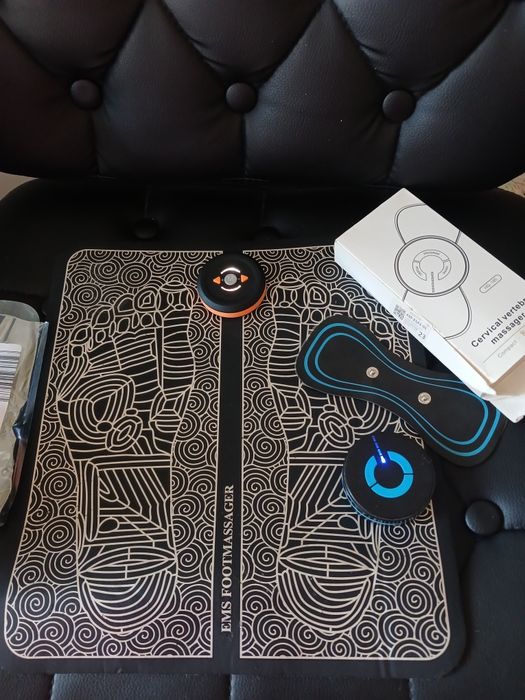 Электростимулятор, импульсивные токи. Коврик для стоп, бабочка. USB.