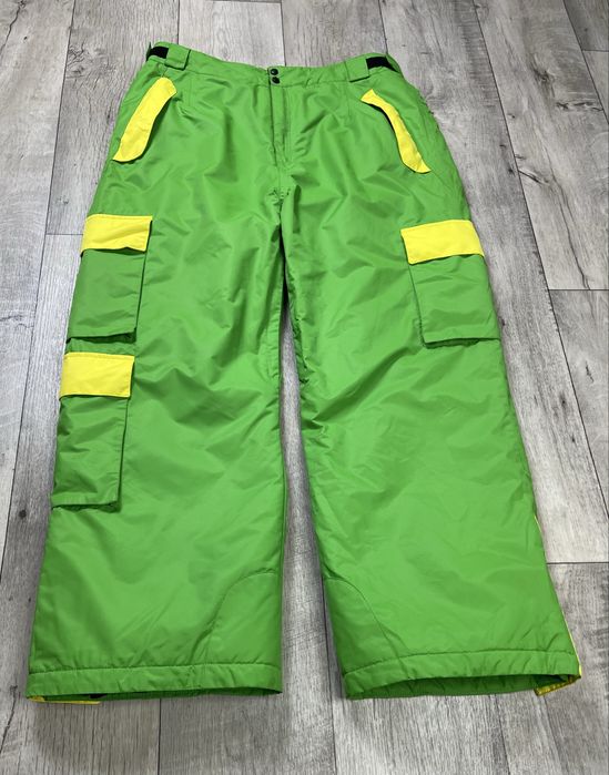 Штаны горнолыжные 2XL размер трекинговые зеленые