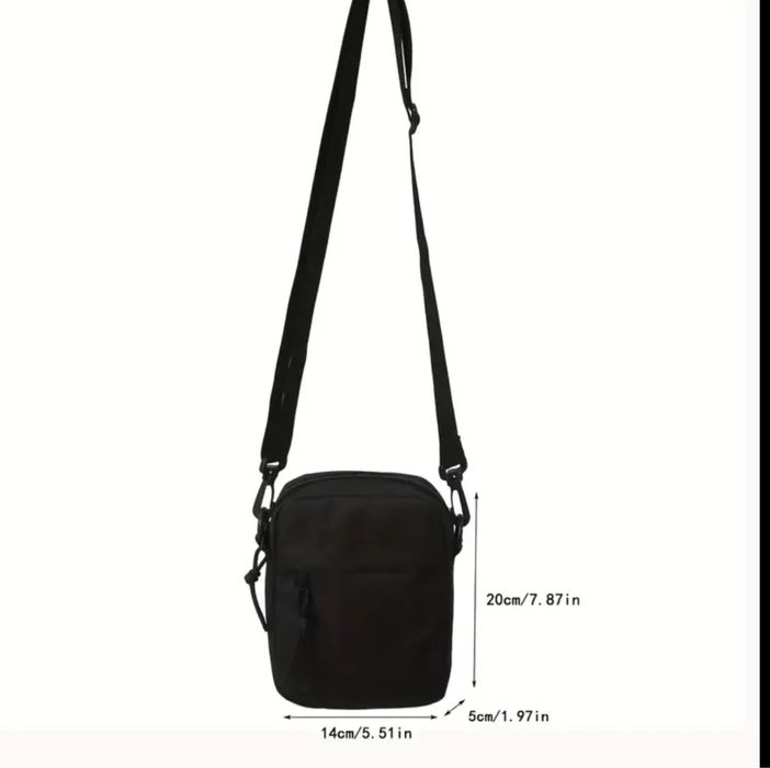 Nowa torebka listonoszka uniseks złote napisy